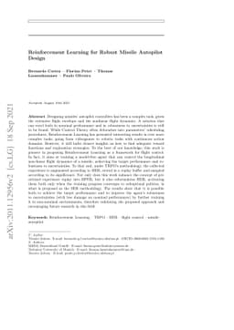 Reinforcement Learning for Robust Missile Autopilot Design