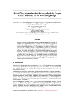 RetroGNN: Approximating Retrosynthesis by Graph Neural Networks for De
  Novo Drug Design