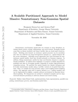 A Scalable Partitioned Approach to Model Massive Nonstationary
  Non-Gaussian Spatial Datasets