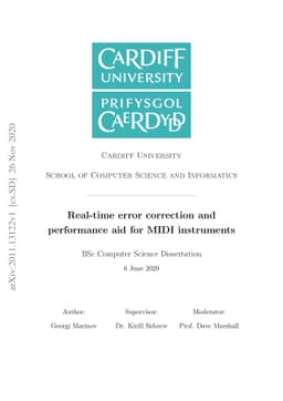 Real-time error correction and performance aid for MIDI instruments