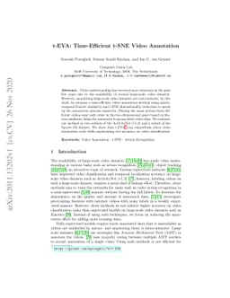 t-EVA: Time-Efficient t-SNE Video Annotation