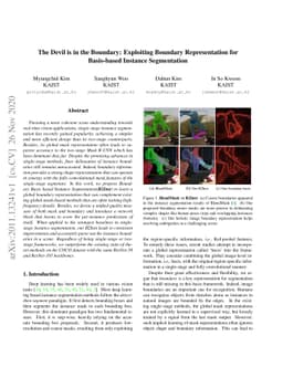 The Devil is in the Boundary: Exploiting Boundary Representation for
  Basis-based Instance Segmentation
