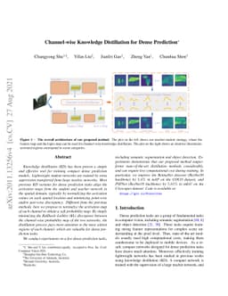 Channel-wise Knowledge Distillation for Dense Prediction