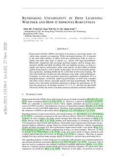 Rethinking Uncertainty in Deep Learning: Whether and How it Improves
  Robustness