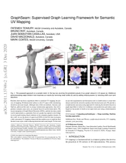 GraphSeam: Supervised Graph Learning Framework for Semantic UV Mapping