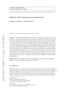Reflective-Net: Learning from Explanations