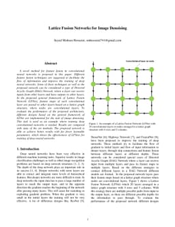 Lattice Fusion Networks for Image Denoising