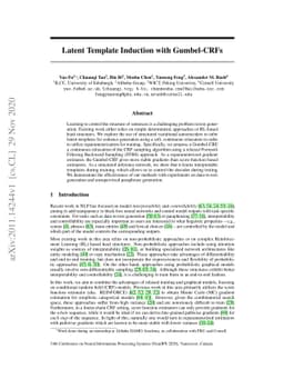 Latent Template Induction with Gumbel-CRFs