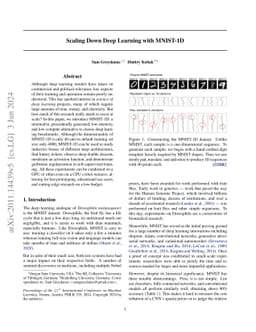 Scaling Down Deep Learning with MNIST-1D