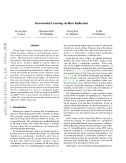 Incremental Learning via Rate Reduction