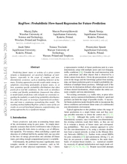 RegFlow: Probabilistic Flow-based Regression for Future Prediction