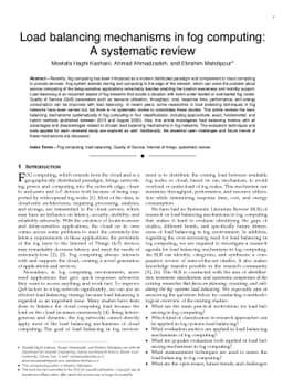 Load balancing mechanisms in fog computing: A systematic review