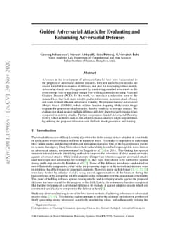Guided Adversarial Attack for Evaluating and Enhancing Adversarial
  Defenses