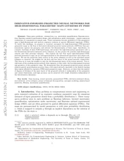 Derivative-Informed Projected Neural Networks for High-Dimensional
  Parametric Maps Governed by PDEs