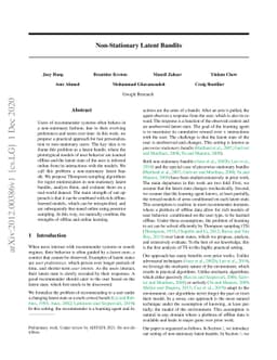 Non-Stationary Latent Bandits