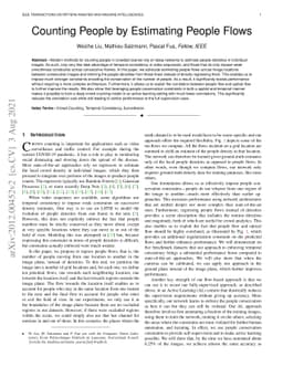 Counting People by Estimating People Flows