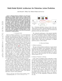 Multi-Modal Hybrid Architecture for Pedestrian Action Prediction