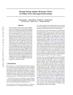 Message Passing Adaptive Resonance Theory for Online Active
  Semi-supervised Learning