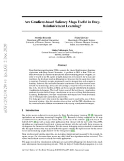 Are Gradient-based Saliency Maps Useful in Deep Reinforcement Learning?