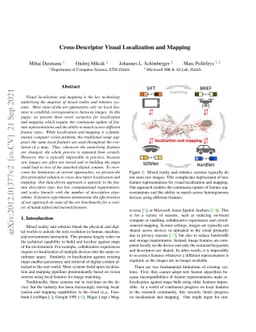 Cross-Descriptor Visual Localization and Mapping