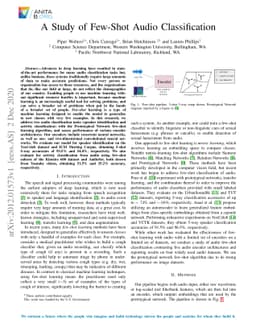 A Study of Few-Shot Audio Classification