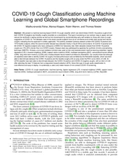 COVID-19 Cough Classification using Machine Learning and Global
  Smartphone Recordings