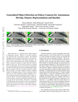 Generalized Object Detection on Fisheye Cameras for Autonomous Driving:
  Dataset, Representations and Baseline
