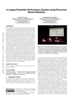 A Laptop Ensemble Performance System using Recurrent Neural Networks