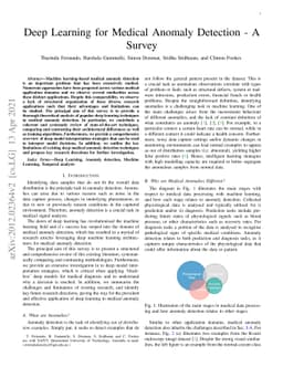 Deep Learning for Medical Anomaly Detection -- A Survey