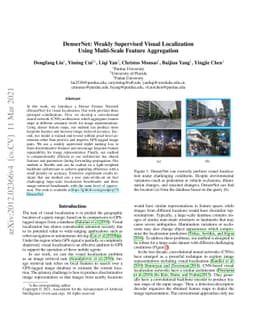 DenserNet: Weakly Supervised Visual Localization Using Multi-scale
  Feature Aggregation