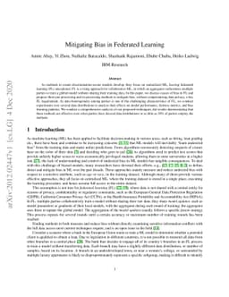 Mitigating Bias in Federated Learning