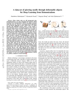 A data-set of piercing needle through deformable objects for Deep
  Learning from Demonstrations
