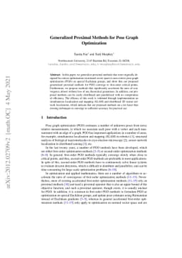 Generalized Proximal Methods for Pose Graph Optimization