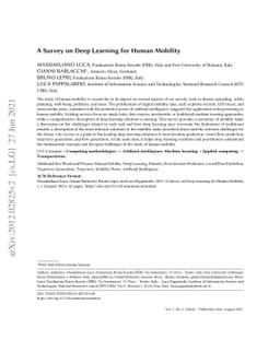A Survey on Deep Learning for Human Mobility