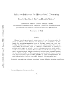 Selective Inference for Hierarchical Clustering