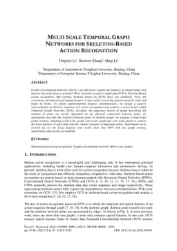 Multi Scale Temporal Graph Networks For Skeleton-based Action
  Recognition
