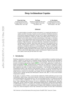 Deep Archimedean Copulas