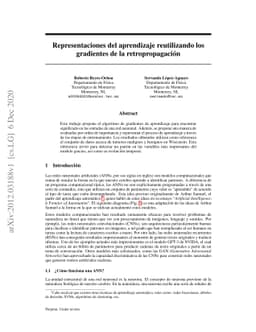 Representaciones del aprendizaje reutilizando los gradientes de la
  retropropagacion