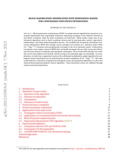 Block majorization-minimization with diminishing radius for constrained
  nonconvex optimization