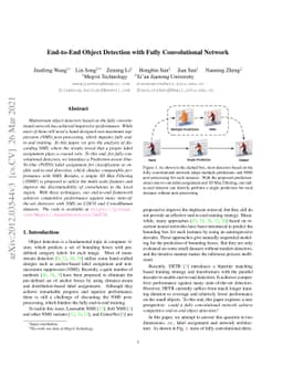 End-to-End Object Detection with Fully Convolutional Network
