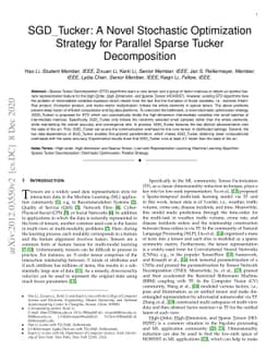 SGD_Tucker: A Novel Stochastic Optimization Strategy for Parallel Sparse
  Tucker Decomposition