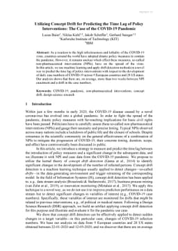 Utilizing Concept Drift for Measuring the Effectiveness of Policy
  Interventions: The Case of the COVID-19 Pandemic