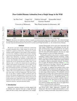 Pose-Guided Human Animation from a Single Image in the Wild
