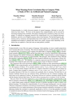 What Meaning-Form Correlation Has to Compose With