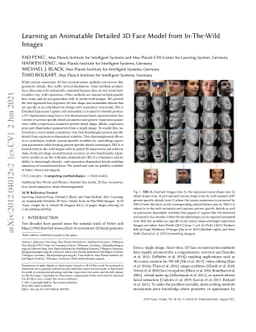 Learning an Animatable Detailed 3D Face Model from In-The-Wild Images