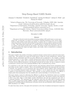 Deep Energy-Based NARX Models