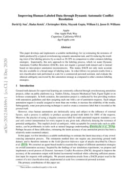 Improving Human-Labeled Data through Dynamic Automatic Conflict
  Resolution