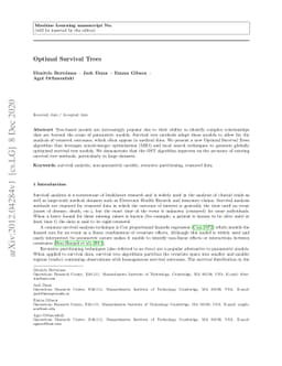 Optimal Survival Trees