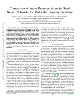 Comparison of Atom Representations in Graph Neural Networks for
  Molecular Property Prediction