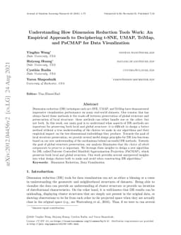 Understanding How Dimension Reduction Tools Work: An Empirical Approach
  to Deciphering t-SNE, UMAP, TriMAP, and PaCMAP for Data Visualization